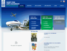 Tablet Screenshot of aeroportsaintyan.fr
